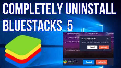 how to uninstall bluestacks completely pc